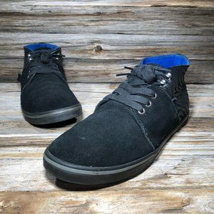 Vans Camryn Silm Mid Black Suded Ankle Boots Women US 9, UK 6.5, EU 40